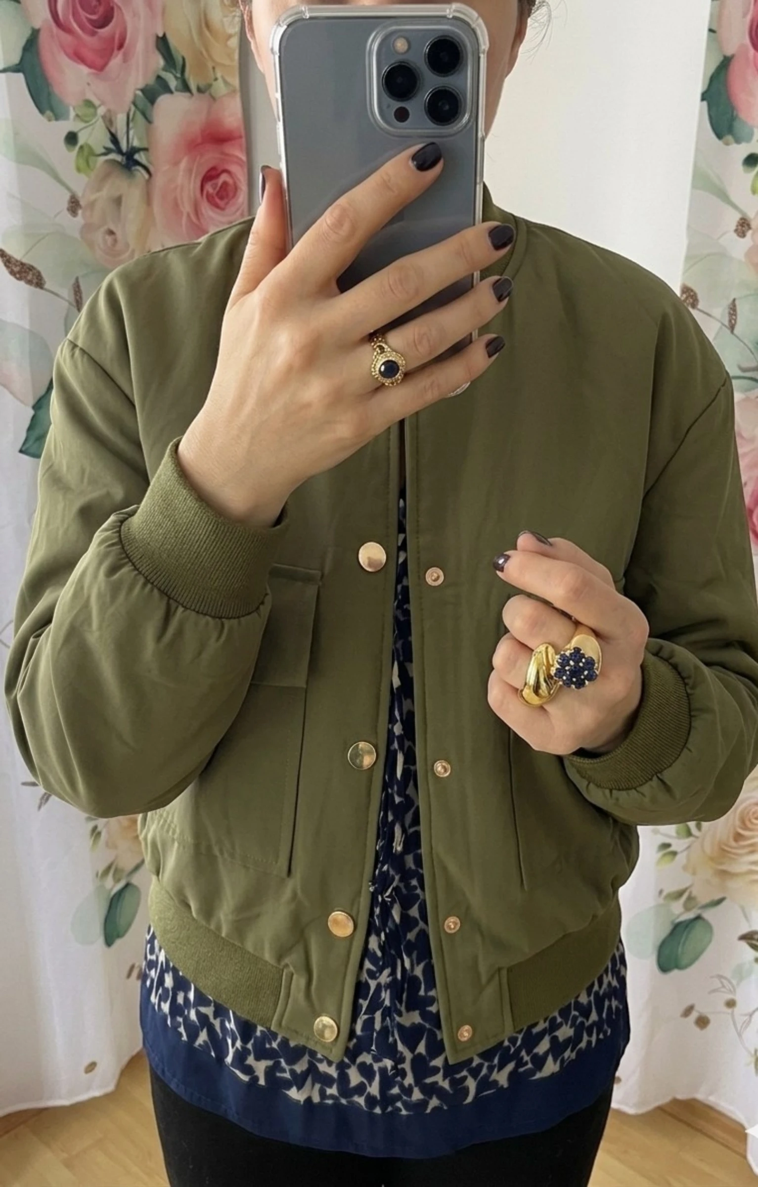 Veste style bomber 2 grande poches et fermeture pressions